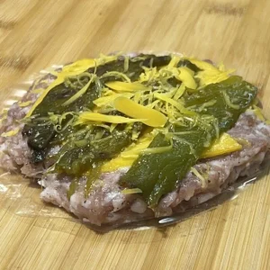 hamburguesa de longaniza con pimiento