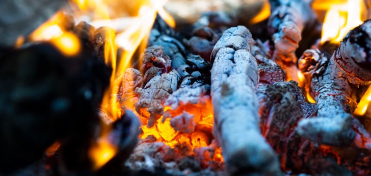 barbacoa de carbón o leña leña naranjo Carnicería Víctor Salvo