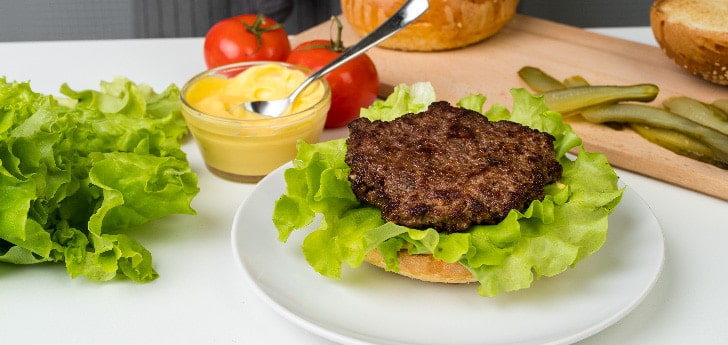 hamburguesa en air fryer