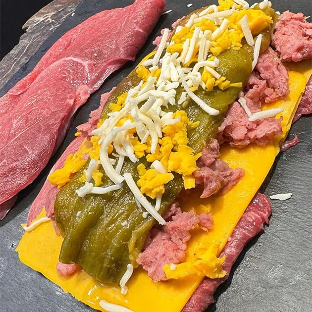 cachopo con longaniza casera