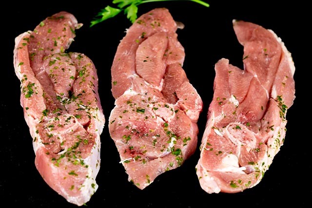Receta chuleta de pavo al ajillo